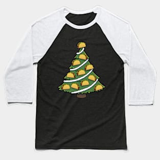 Taco Christmas Tree Baseball T-Shirt